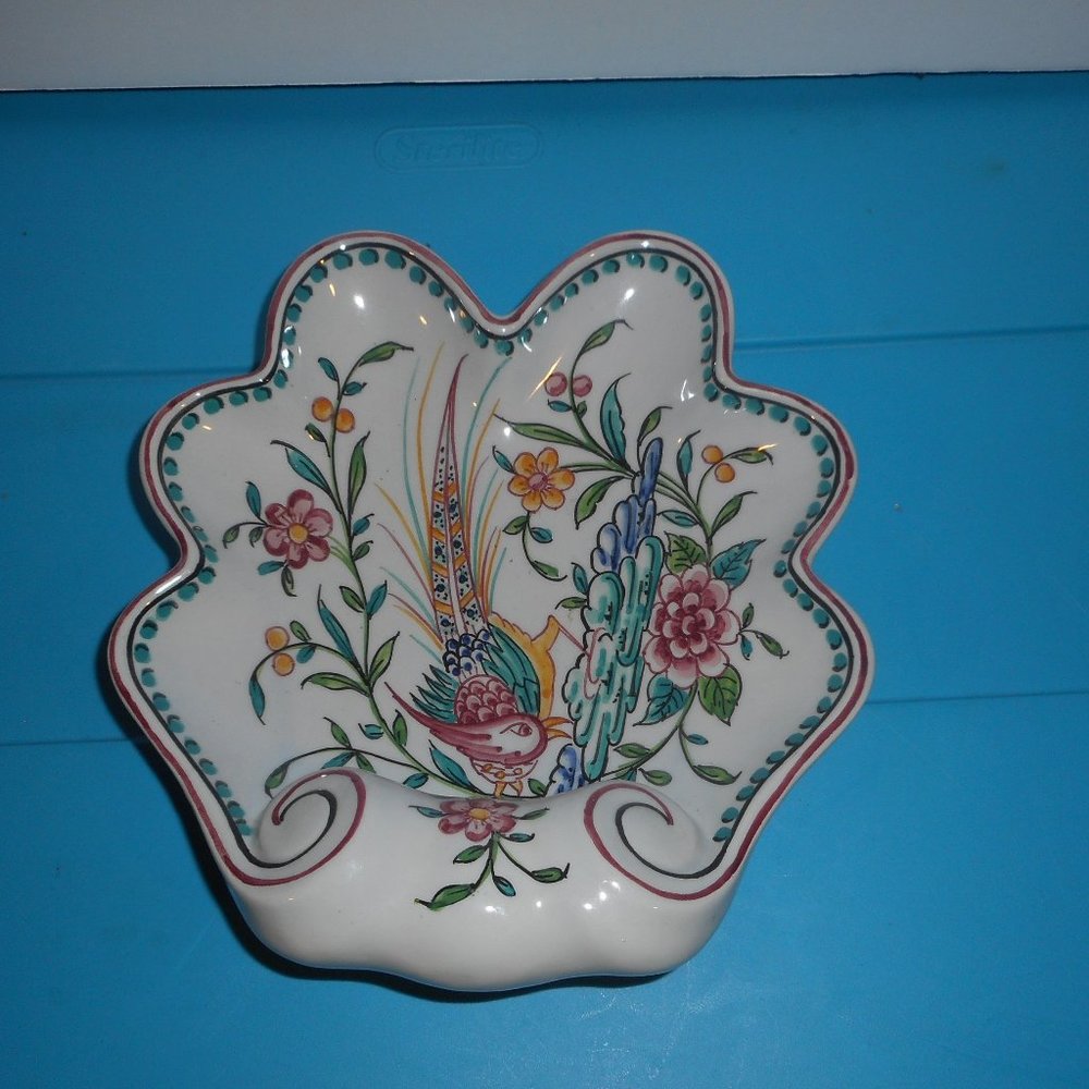 Bird Dish Signed Outeiro Agueda Portugal